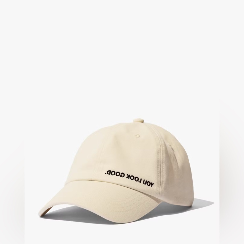 Glossier Cream Baseball Cap